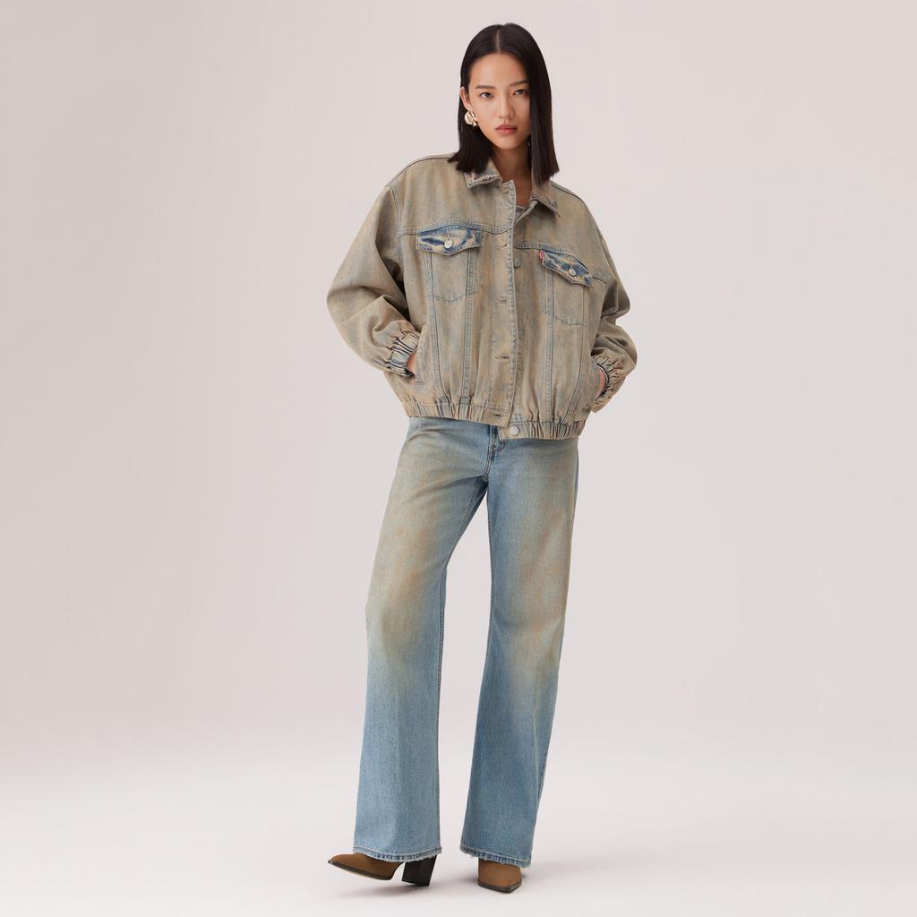 Levis Womens Spring Summer Vintage Solid Loose Street Style Denim Jacket Women Jackets 006Q8-0000