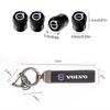 Car Tire Wheel Valve Caps Cover/Car Key Chain Ring Keychain For Volvo AWD V60 V40 XC90 S60 XC60 S90 V90 CX70 XC40 C40 C70 EX90