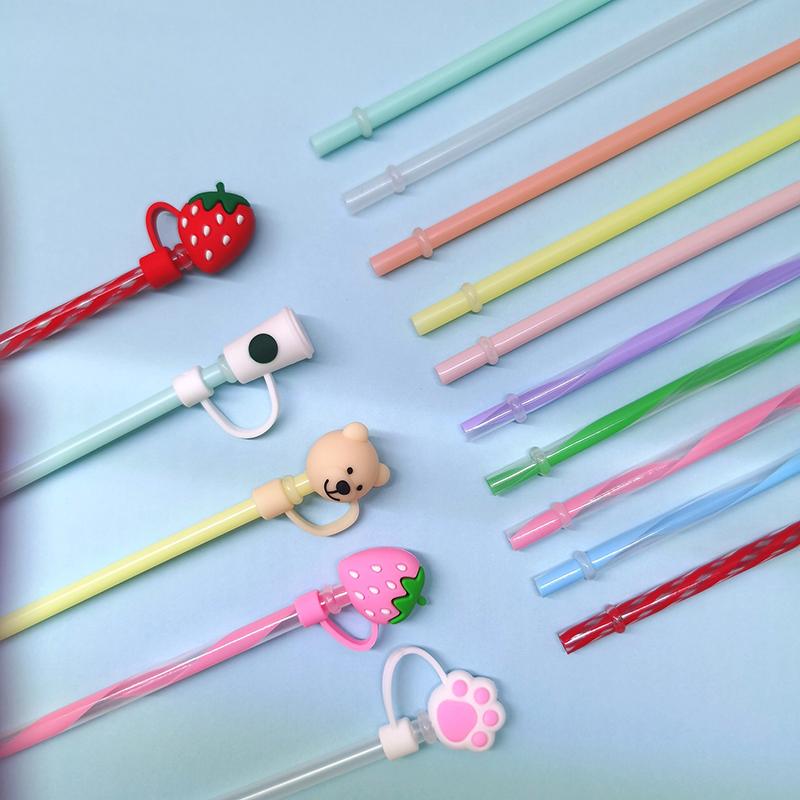 Silicone Material Dustproof Reusable Plugs Straw Cap Environmental Protection