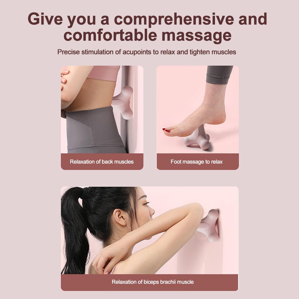 Faszienball mit vier Ecken, Plantarfaszienball, Massageball für Schultern, Nacken, Taille, Hände, Laktatübungen, Entspannung, Meridian-Fitnessball