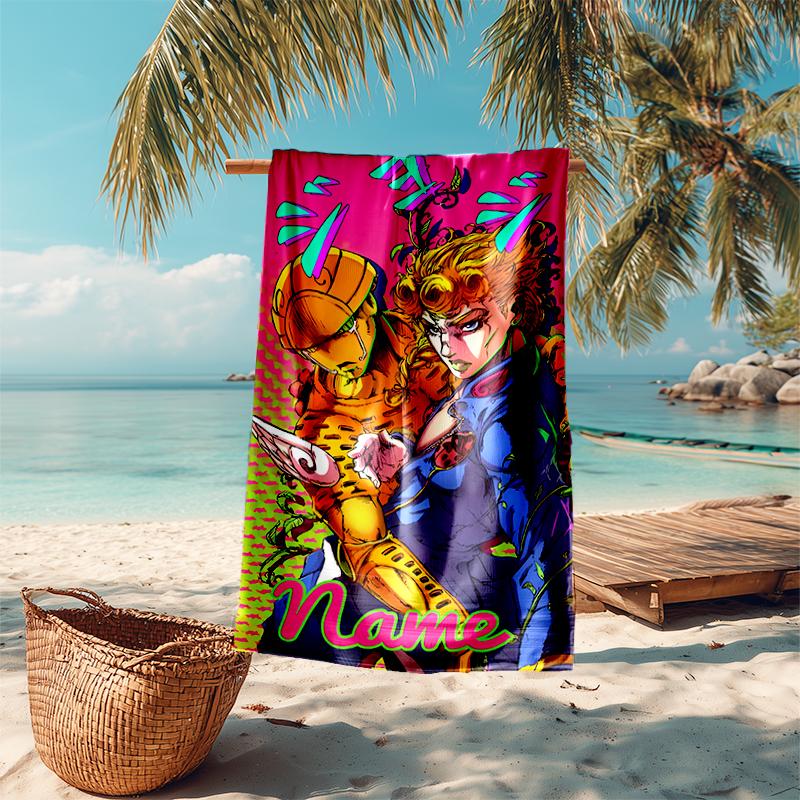 Personalized Customized Proof Beach Towel with JoJo's Bizarre Adventure Pattern - Soft, Absorbent,quick-drying,perfect Swimming,camping&bathing