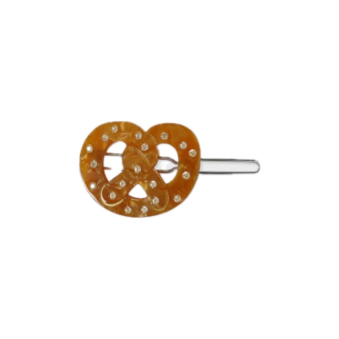socks appeal hair pin pretzel caramel