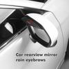 Für 2 Stück Auto Rückspiegel Aufkleber Regenblende Schutzabdeckung Outlander Lancer L200 ASX Pajero Grandis Eclipse