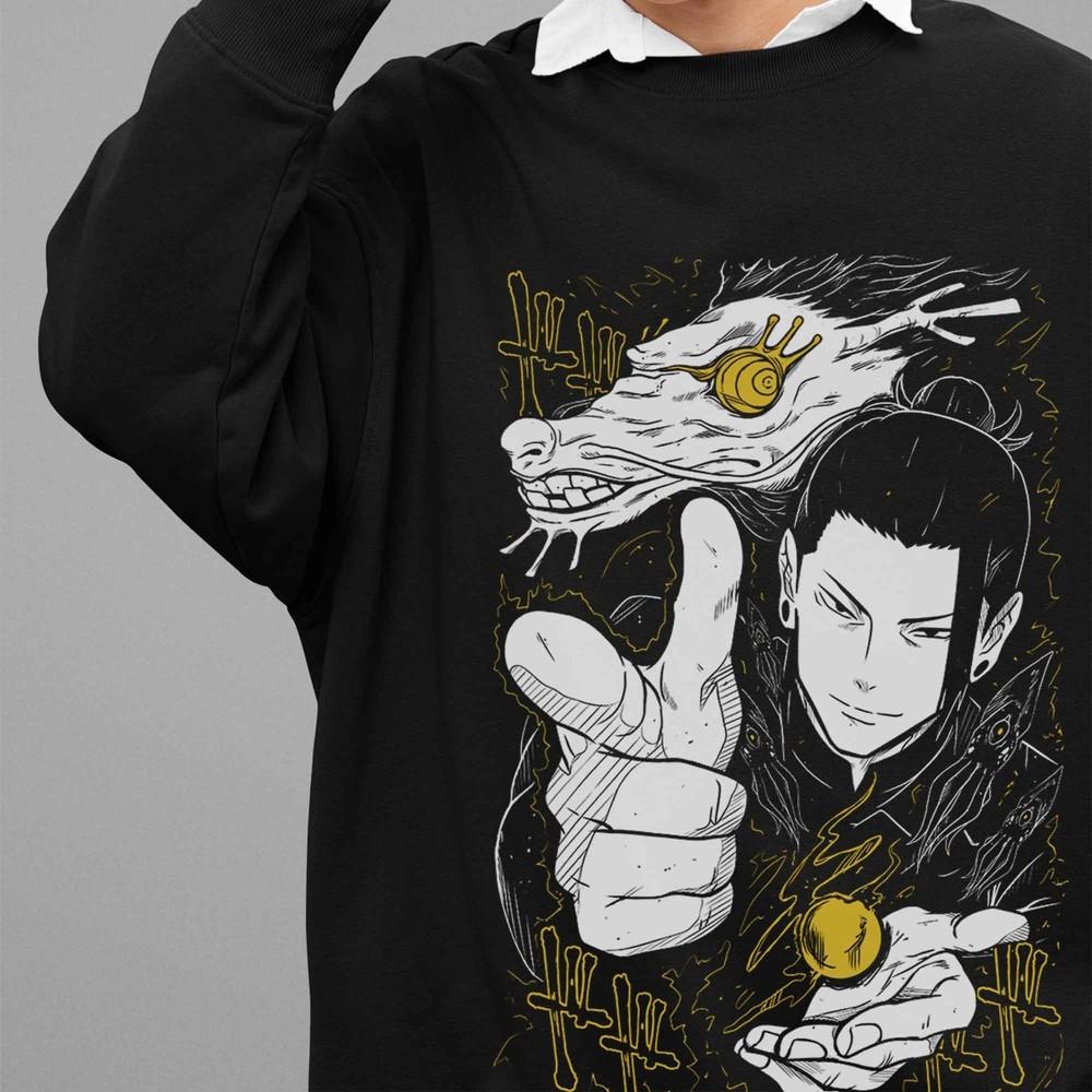 

Jujutsu Kaisen Sweatshirt Geto Suguru Sweater JJK Anime Pullover Gojo Sukuna L