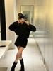 Korean Style Autumn Set: Slim-Fit Long-Sleeved Top & High-Waisted Bodycon Skirt.