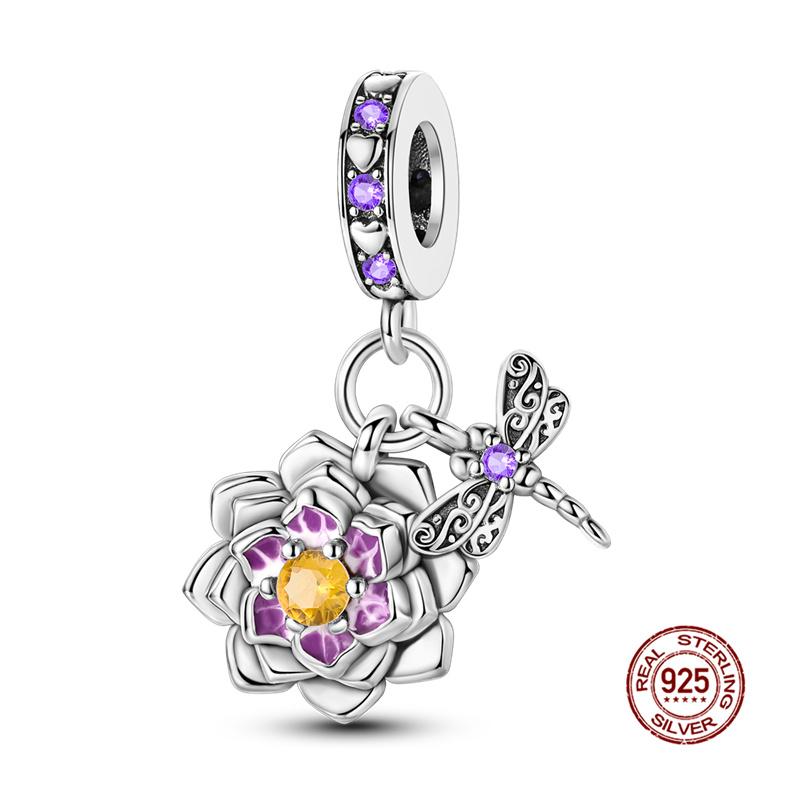 Charm Copper Fit 3Mm Original Bracelet Necklace Womens Bouquet & Butterfly Charm Bead Diy Fine Jewelry Gift New