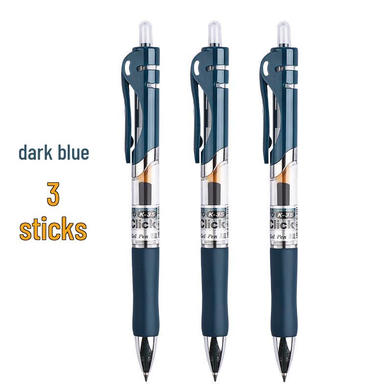 MG Morning Click Neutral Pen - Black, Quick-Dry, Smooth for Exams, Junior High Students, Signature Writing, 0.35mm Refill