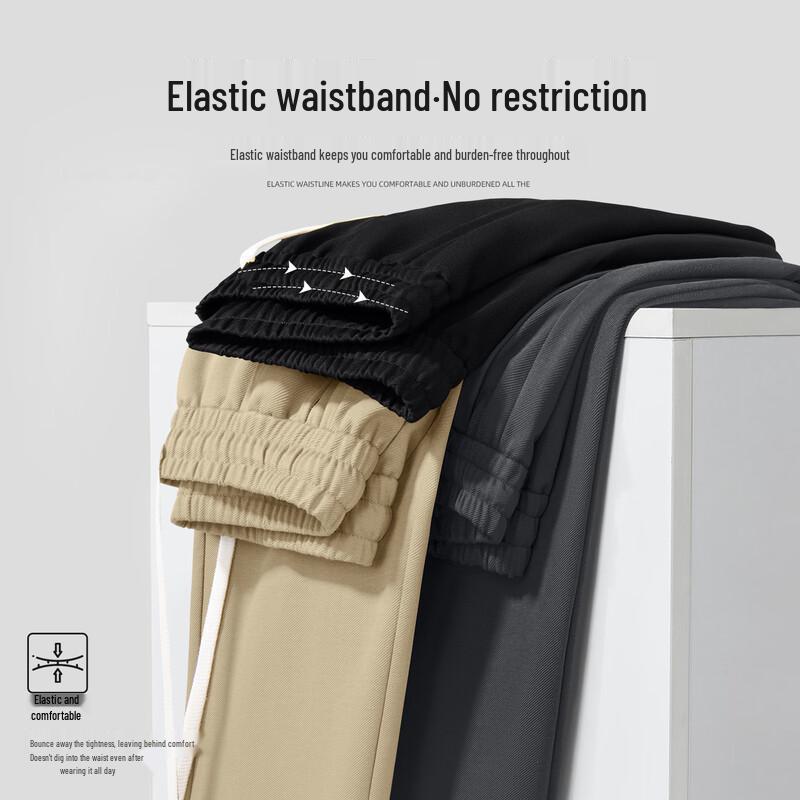 JEEP SPIRIT Men's 2025 Sporty Casual Loose Tapered Pants