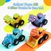 Children's Press-to-Press Dinosaur Construction Vehicle Excavator Set Toy Car