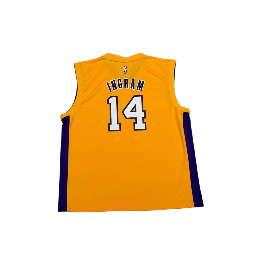 Adidas NBA Ingram Lakers 14 Jersey Sleeveless Fashion Unisex Tops 7818A-329-AEB3267