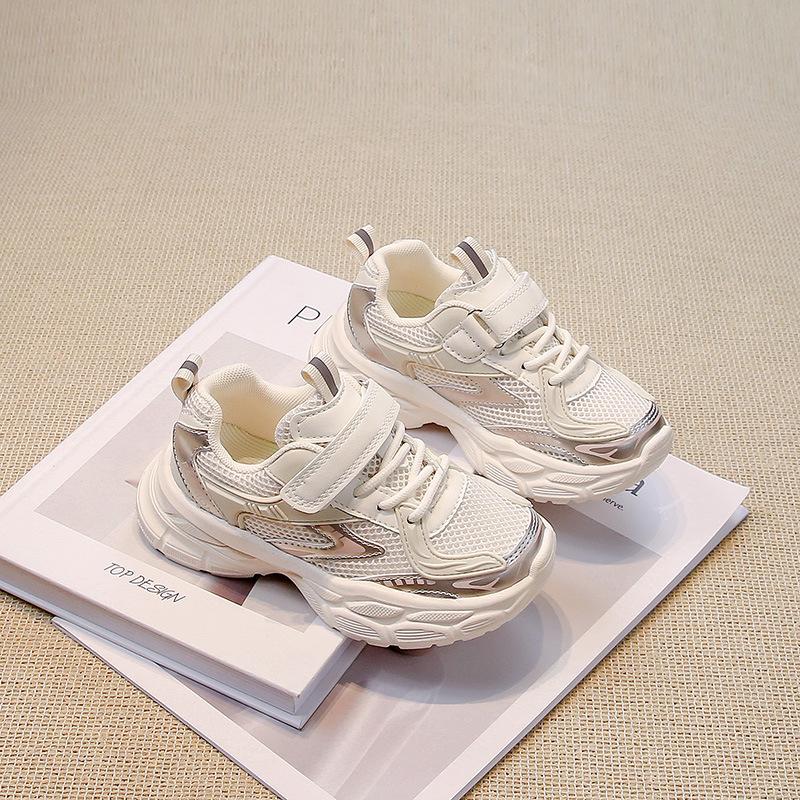 Kids Non Slip Soft Sole Sneakers Spring Autumn Boys Girls Casual Skate Shoes Big Children Breathable Running Trainers