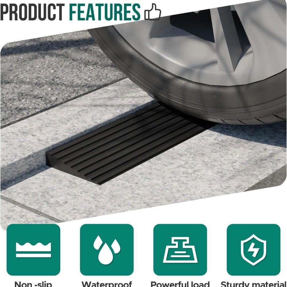 PVC Rubber Ramp 1M Stair Anti Slip Tape Durable Doorway Threshold Ramp