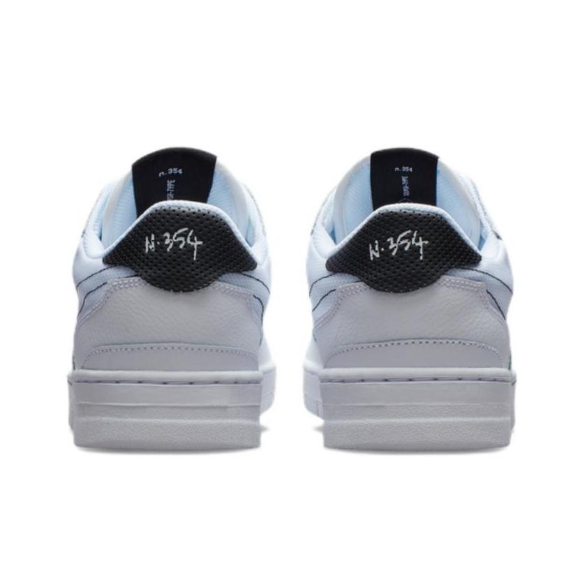 Nike Skórzana tkanina typu squash Odporne na poślizg Trwałe Lekkie Niskoprofilowe Buty do Skateboardingu Męskie Buty do Skateboardingu Czarno-Białe CT2922-100