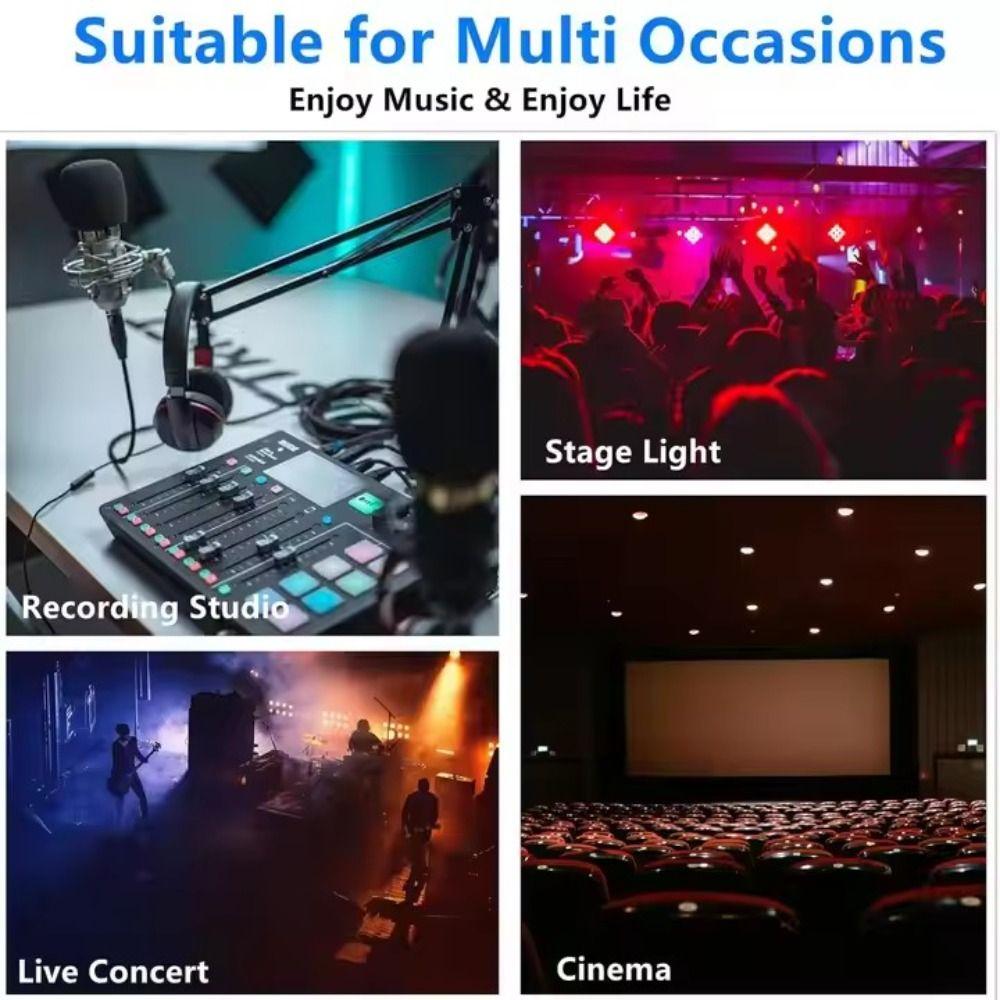 Balansert linje 3-pinners signalkabel XLR-adapter 3-pinners XLR-kabel Scenelys LED-lys