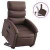 VidaXL Fauteuil Inclinable, Chaise de Relaxation avec Dossier et Repose-pied Réglables, Siège de Salon, Moderne, Marron 3204042