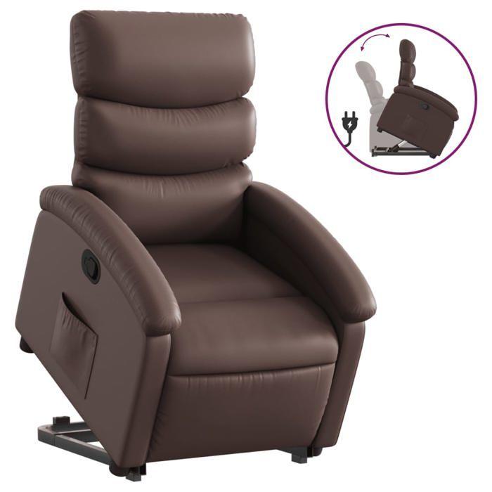 VidaXL Fauteuil Inclinable, Chaise de Relaxation avec Dossier et Repose-pied Réglables, Siège de Salon, Moderne, Marron 3204042