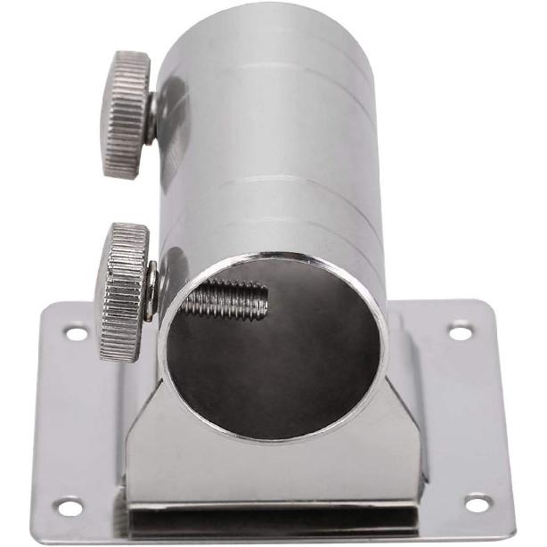 Umbrella Base Stainless Steel Detachable Umbrella Holder High Strength Adjustable Stainless Steel Umbrella Holder Bracket Stand Base for Fishing Box