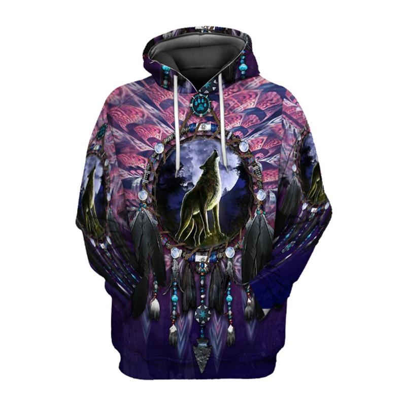 Herrenbekleidung Mode Bohemian Lockerer Hoodie Groß 3D-Druck Super Großer Hoodie Indischer Mode-Enthusiast Hoodies Oberteile