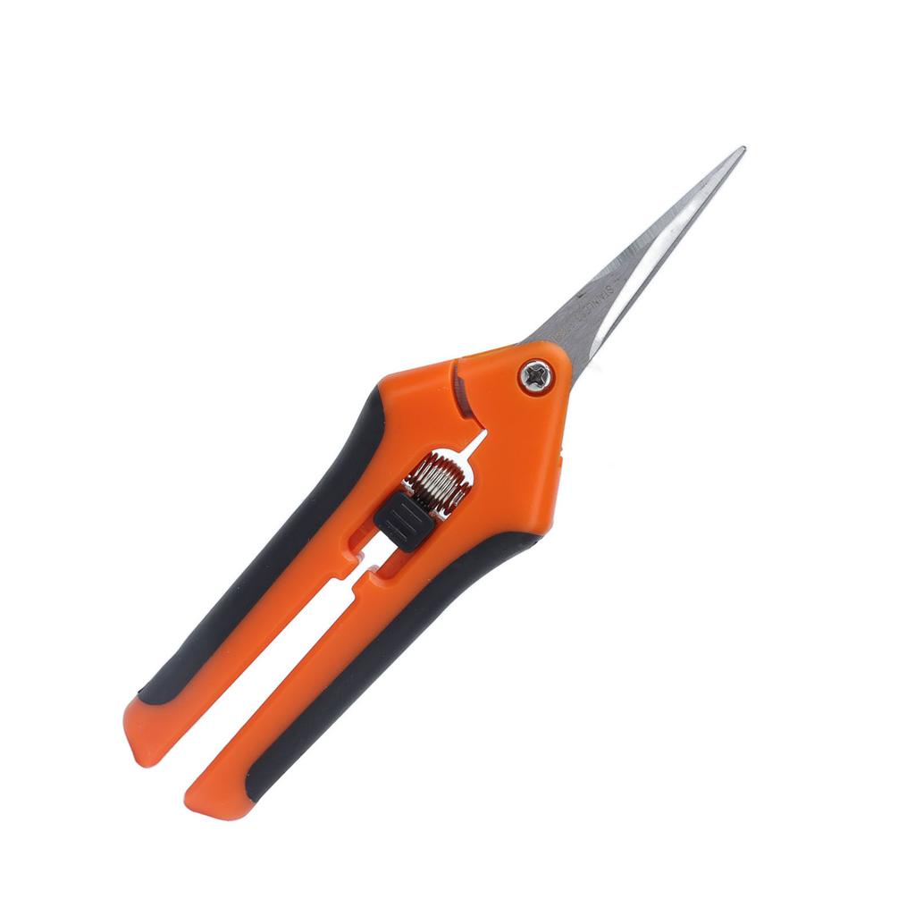 Garden Shrs 6.5in Spring Load Reduce Fatigue Comfortable Grip Safe Secure Garden Scissors