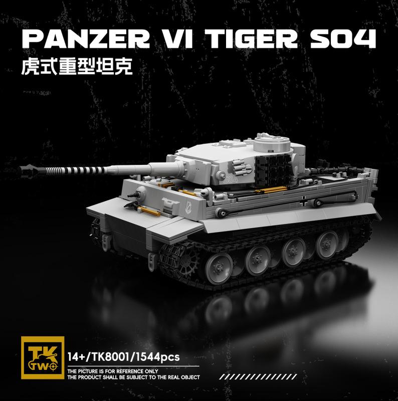 High-Standard Tk8001 First-Class Wwii Top-Grade Series-Line First-Class 1:28 High-Standard Tiger Large Size Combat-Armored-Vehicle Military-Style no box