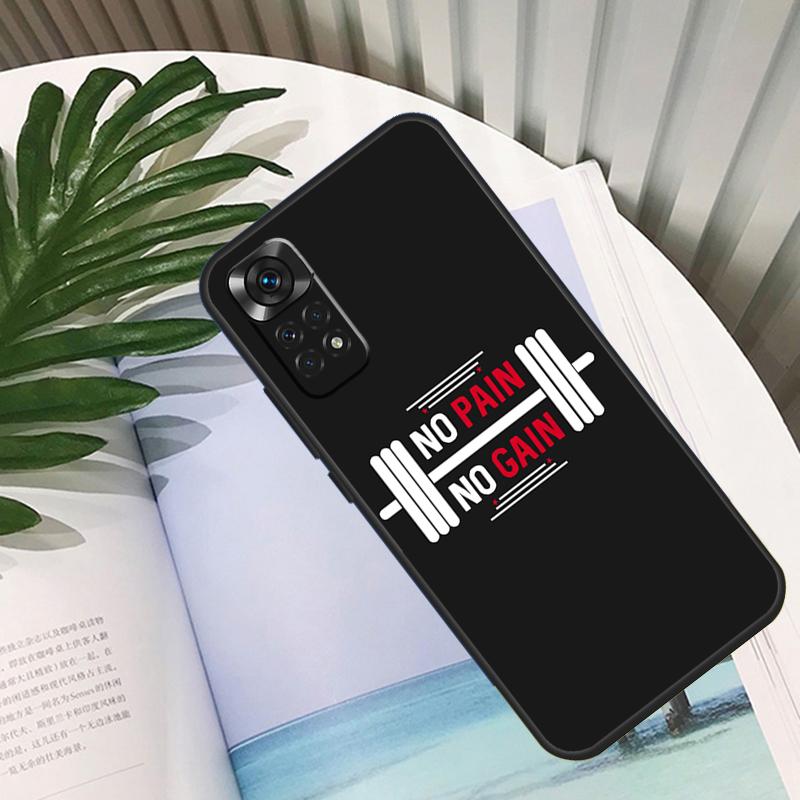 No Pain No Gain Training Funda For Xiaomi Redmi Note 13 10 11 12 14 15 Pro Plus Case For Redmi 15C 12C 13C 14C 10C 15