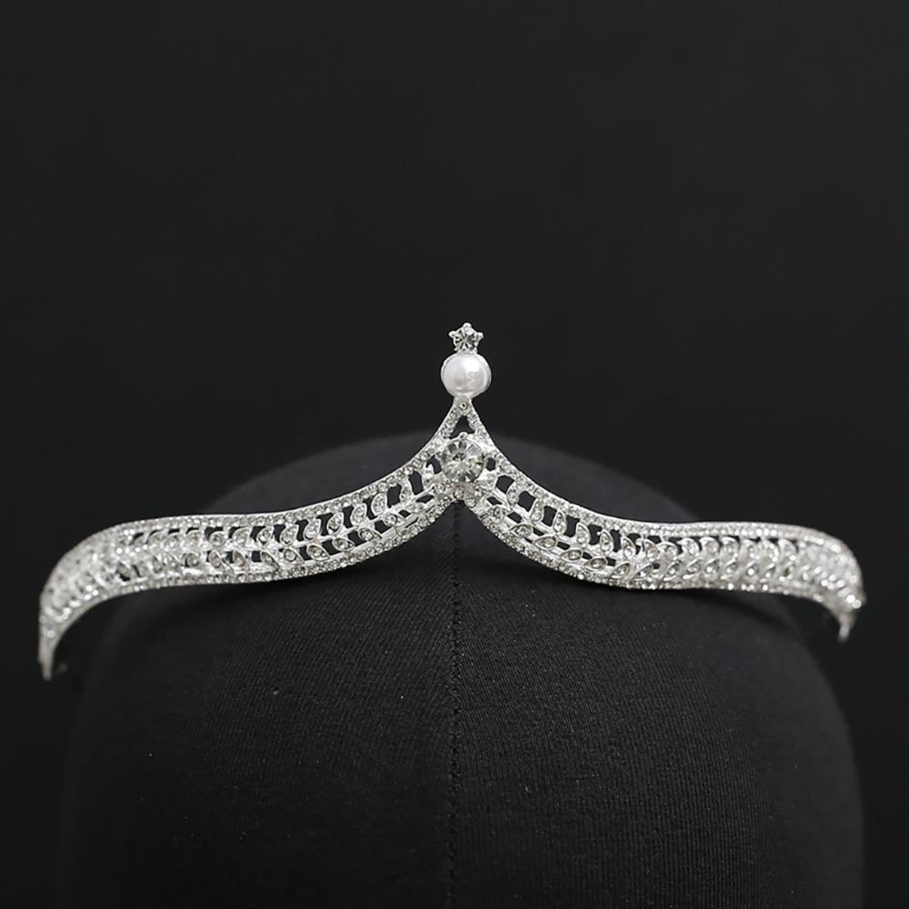 Crystal Rhinestone Rhinestone Tiara Alloy Material Princess Crown Wedding Bride Crown Prom Event