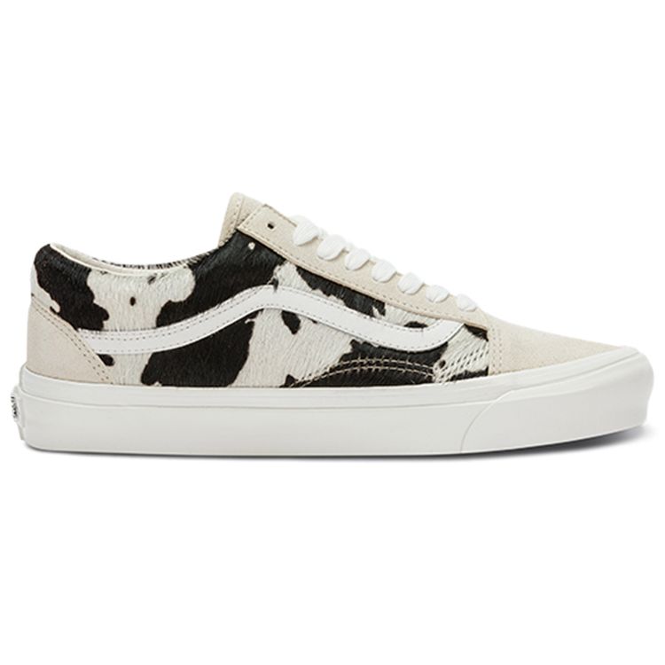Vans Old Skool 36 36 Dx Low Top Skate Shoes Black And White Cow Print Unisex Sneaker VN0A4BW3DJR