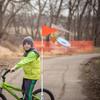 Bike Flag with Adjustable Height Pole for Bicycle Golf Cart Off-Road Dune High Visibility Whip Safety Flagpole for Kids Trailer Beach Ride