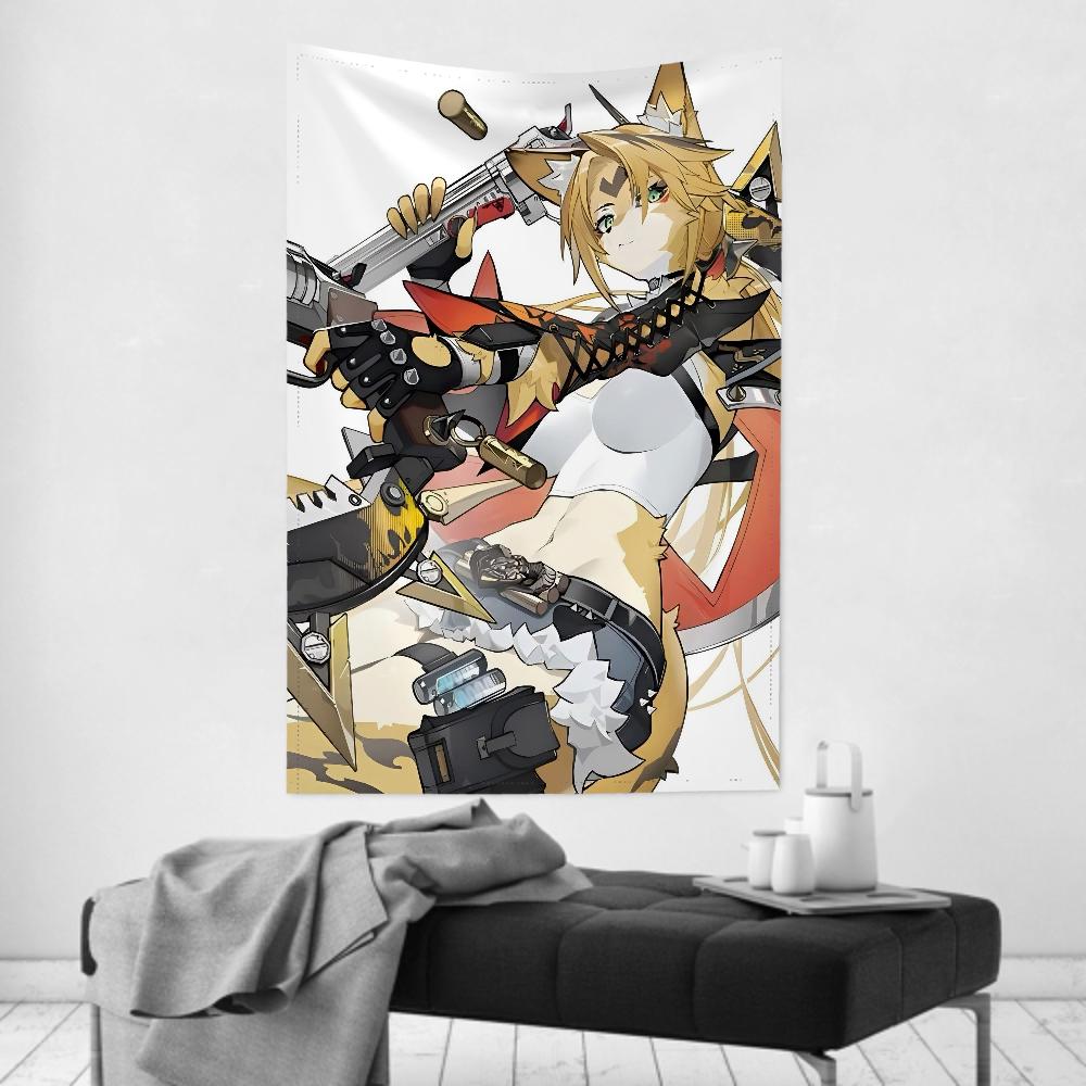 Pulchra Zenless Tapestry Room Decor Wall Cloth Party Hanging Background Room Decor Baby Room