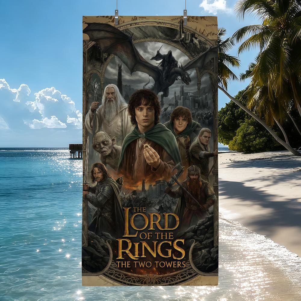 Movie The L-Lord of the R-Rings Towel Drying Bath Towel Applicable To Light Swimming Camping Yoga Beach Out