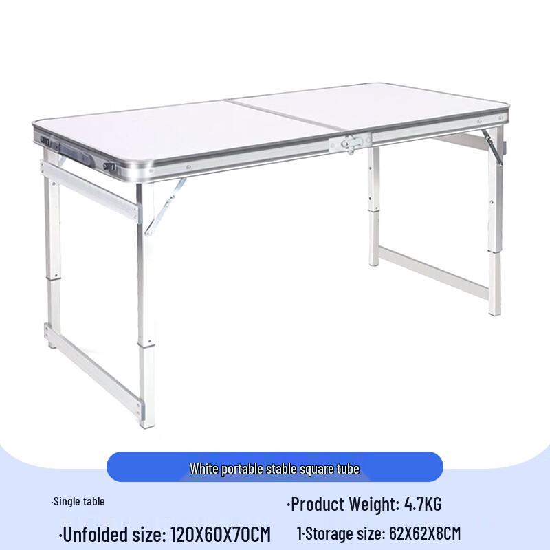 OIMG Aluminum Alloy Folding Camping Picnic Table Set