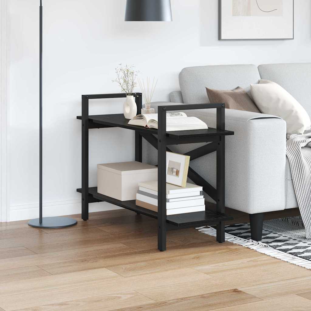 Bookshelf Black Oak Effect 100 x 33.5 x 64 cm