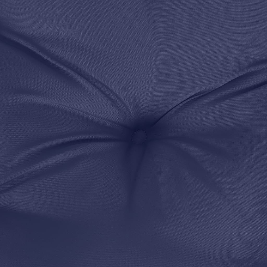 Pallet Cushion Set Navy Blue 60x38x13 Cm Fabric