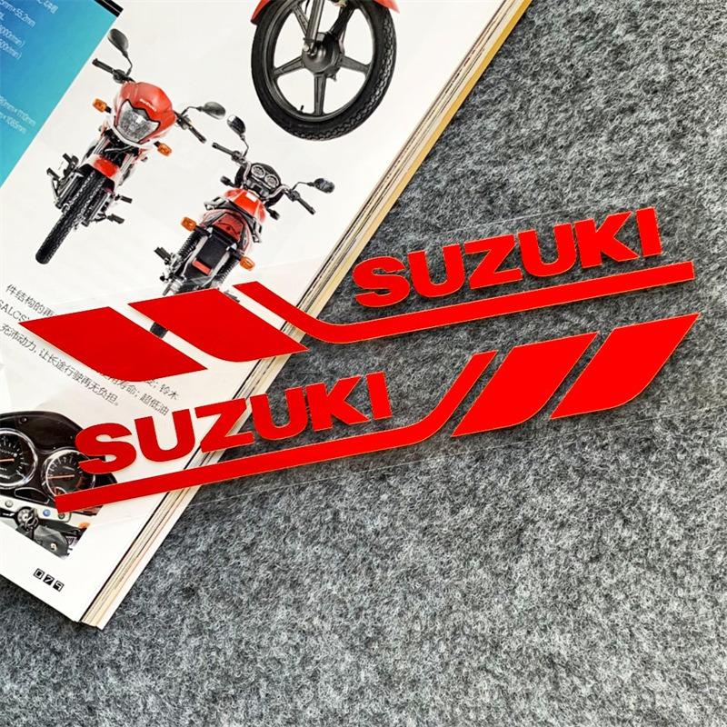 

Suzuki Motorcycle Reflective Stickers Modification Body Bumper Shock Absorber Fuel Tank Trunk Decor Decals Waterproof Decoration 20.3x24cm красный