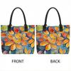  Fall Leaves Print Large Tote Bag Casual Handbag for Daily Use