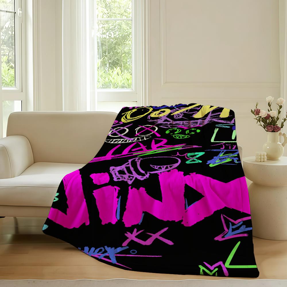 Fashion print COOL J Jinx Blanket For Sofa Office Bed Plane Travel Sleep Read Relax Camping Soft And Warm