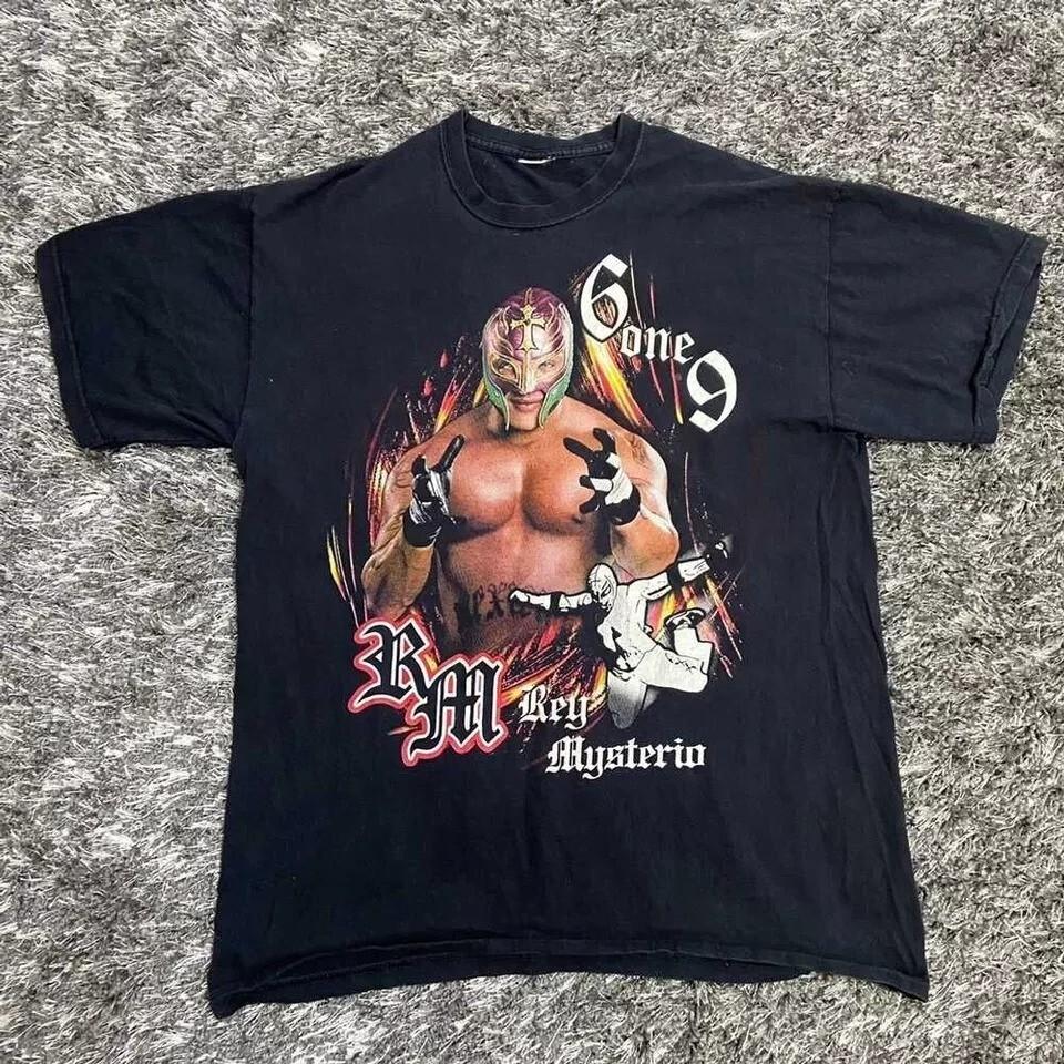 1990 REY MYSTERIO 619 ОЧЕНЬ РЕДКАЯ Футболка Хлопковая Футболка Все Размеры S-5XL Унисекс Футболка S