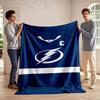 Blue Lightning Bolt Design Blanket Print Blanket Soft and Cozy Perfect for the Living Room Bed Sofa or a Nap,gift