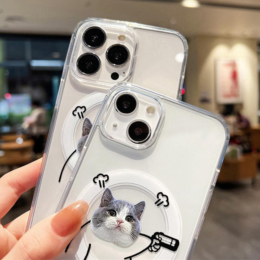 Magnetic Phone Case for iPhone 12 14 16 17 Pro 17 16 15 14 13 12 Pro Max  12 13 14 15  16 High Quality Shockproof Shell Full Protection Cute Style