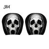 Spooky Auto Interior Accessories 2Pcs Funny Car Headrest Covers, Scary Faces Universal Fit Sleeve Seat Protectors, Breathable Soft Skin Friendly Cover