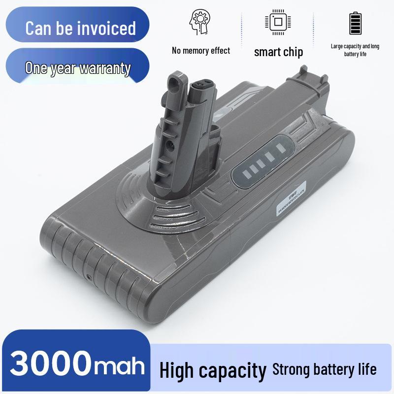Совместимая литиевая батарея 21700 для пылесоса Dyson V10 - Аксессуары 3000 мАч