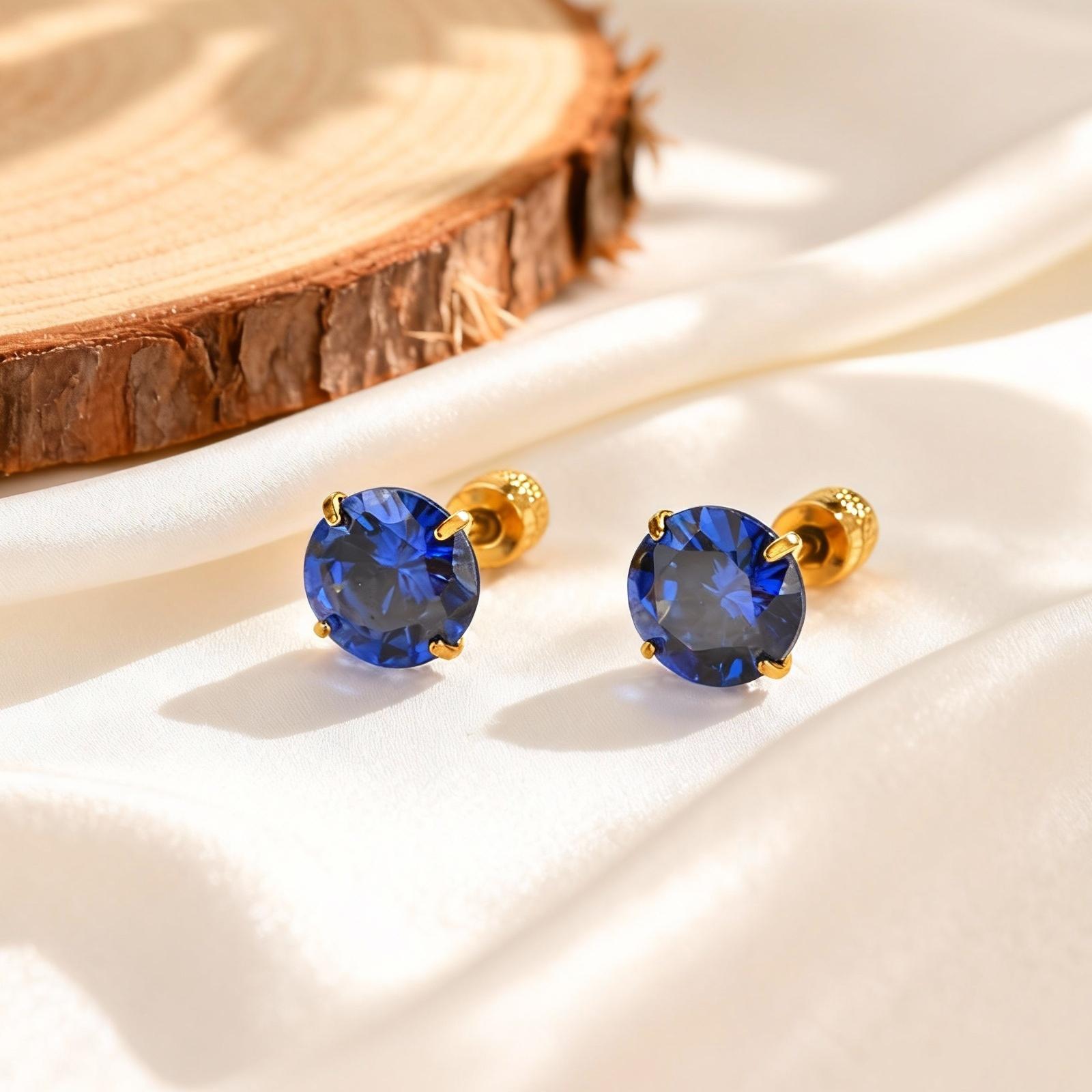 

Fashionable White Zircon Earrings,Multicolor Temperament Four-Prong Zircon Stud Earrings for Women,Simple Jewelry Gift Wholesale 1pcs