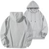 DIY Custom Logo Black Hooded Sweatshirt Pure Cotton Long-Sleeved Pullover Casual Top for Men And Women Autumn Winter Fashion