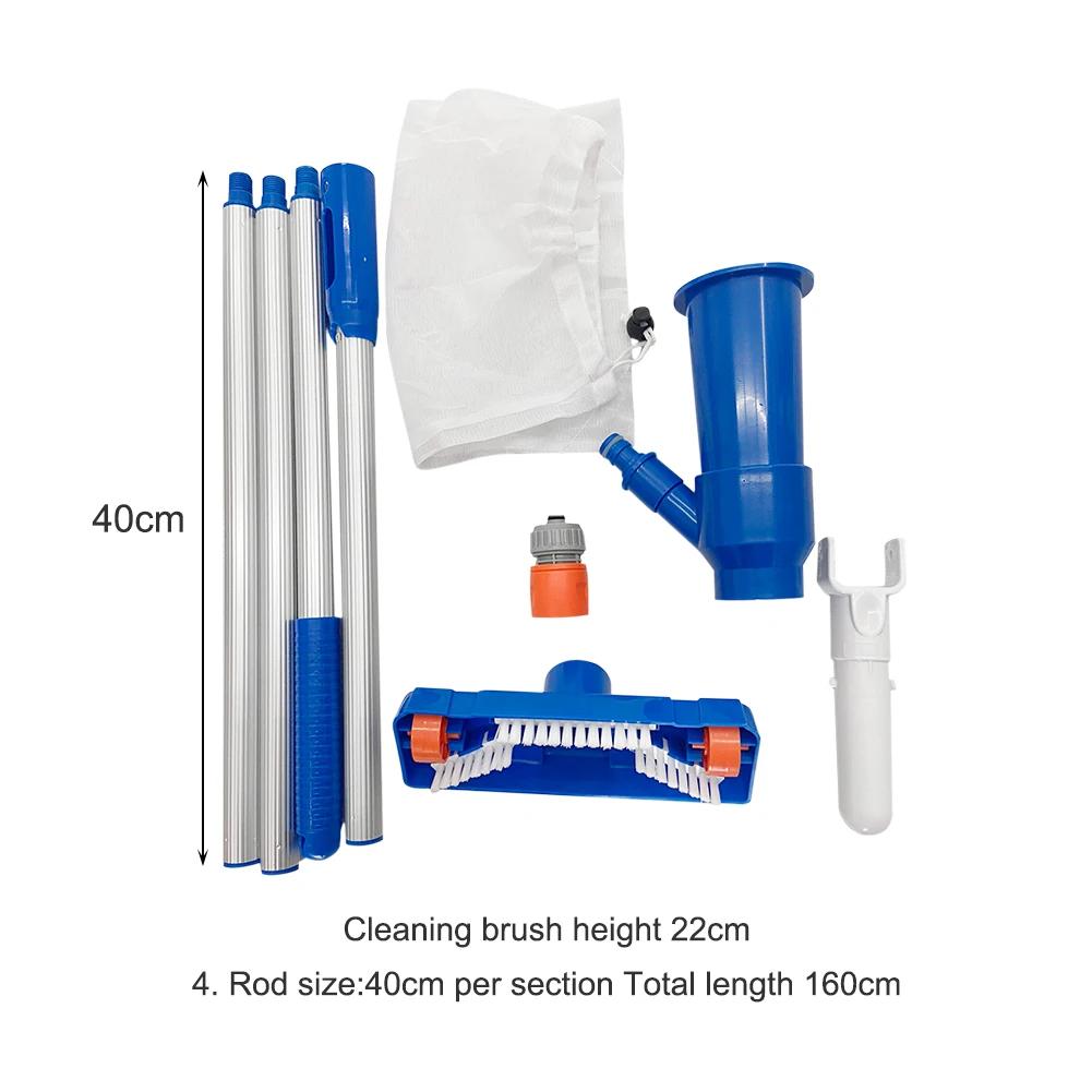 Outdoor Pool Vacuum Cleaning Kit Clean Pool Bottoms Net Pool Filter Swimming Pool Vacuum Cleaner Set Cleaning Skimmer Pool Tool