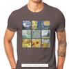 Vintage Alternative Funny Artwork Van Gogh Painting Unisex Tshirt Homme Graphic Clothes Cool Design Pure Cotton Harajuku T Shirt