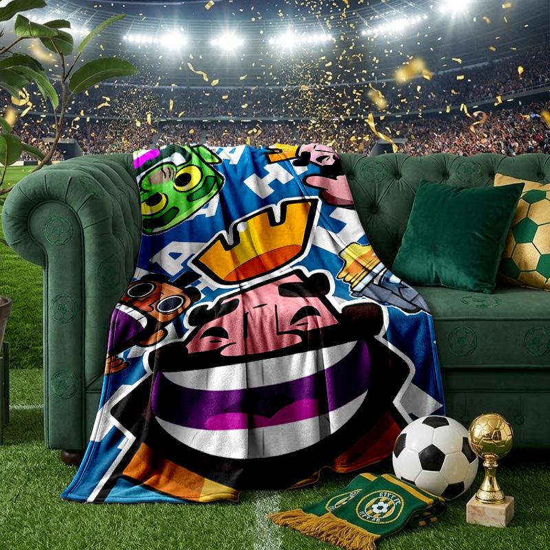 Clash Royale Heroes Collage Blanket Lightweight Ideal Bedding Blanket Perfect for Travel, Camping, Living Rooms, Offices, Sofas, Fan Christmas Gift