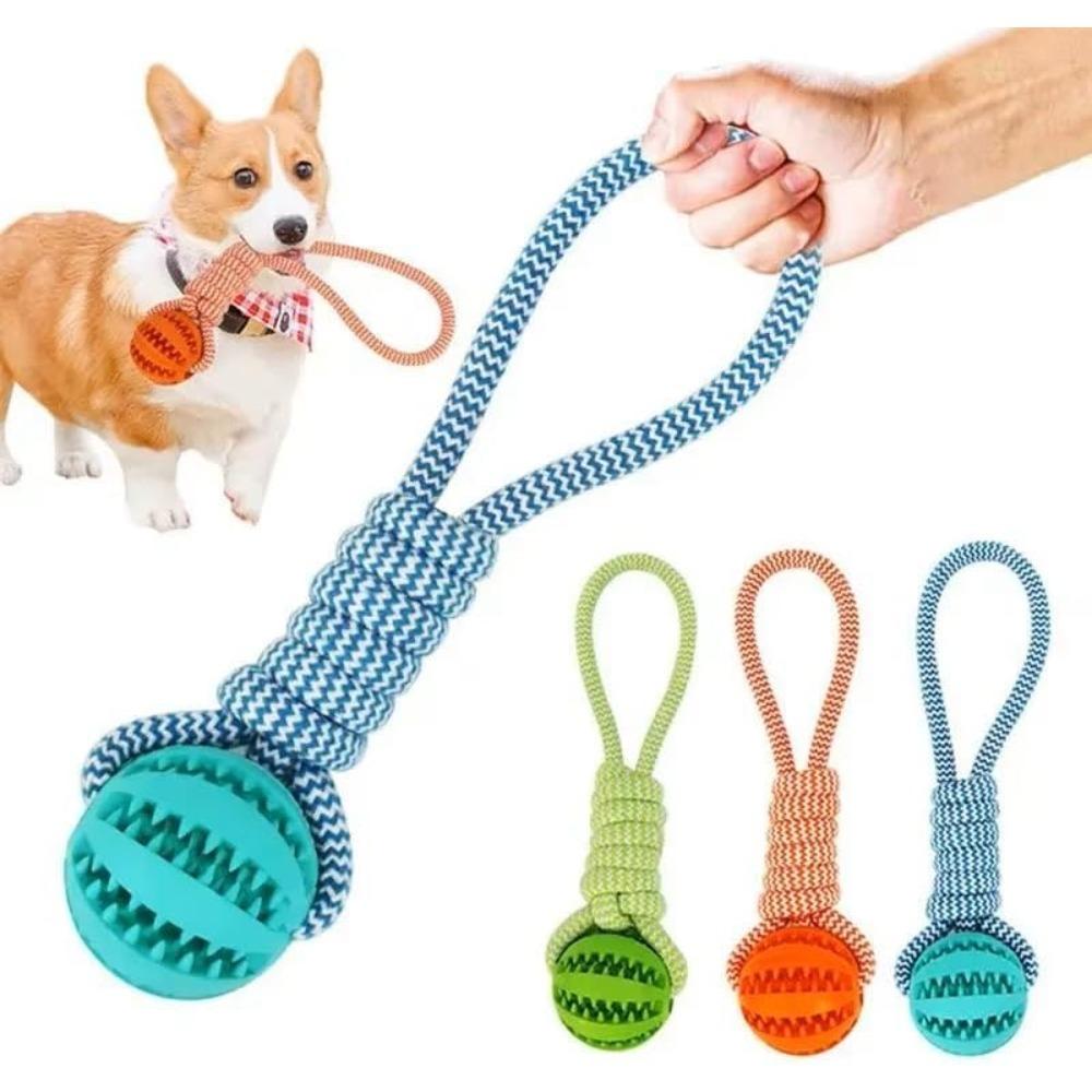1 Piece of 37CM Woven Rope Toy with Textured Grip