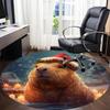 1pc Capybara Christmas Print Chair Carpet for Office  Machine Washable Rug for Office,  Good Gift for Family or Friends yy251225235