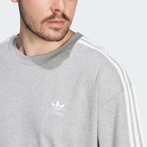 Adidas Adicolor Oversized Tee Medium Grey Heather Men Streetwear IZ2480