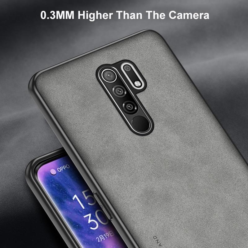 Luxus PU Bőr Tok Xiaomi Redmi 9-hez Hátlap Matt Ütésálló Védelem Szilikon Telefontok Redmi Note 8 Pro Redmi9-hez